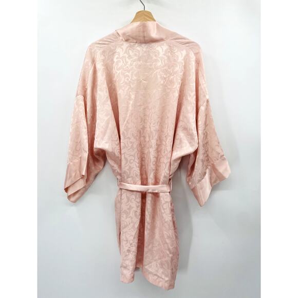 Victoria Secret OS Vintage Gold Label Satin pink robe - Picture 3 of 3